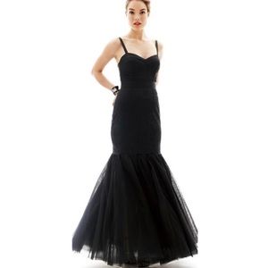 Black Lace and Tulle Prom/Gala Dress